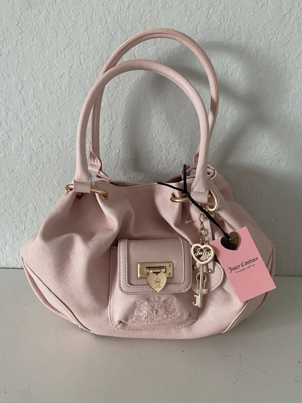 Juicy Couture Royal To Juicy Satchel Bag Purse In Pink Clay W/Charm VIRAL NEW - Picture 1 of 12